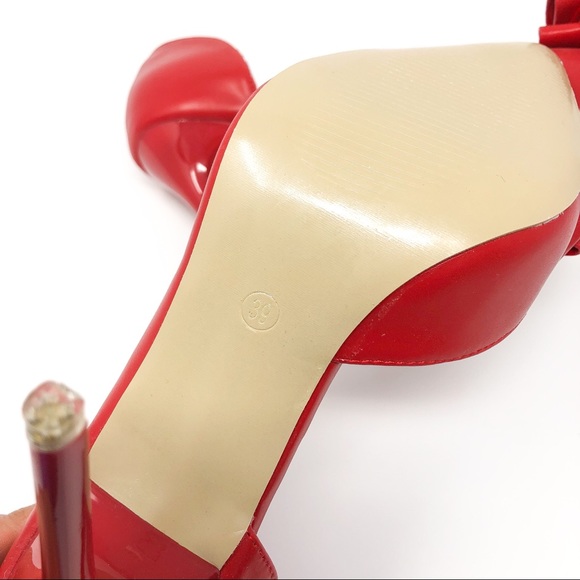 Red Bow Pointed Toe High Heels, Shoes, Stilettos - Picture 10 of 12